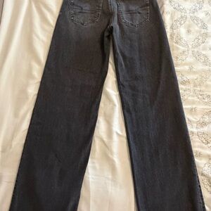 American Eagle Outfitters Dark Gray Women's Straight Leg Jeans